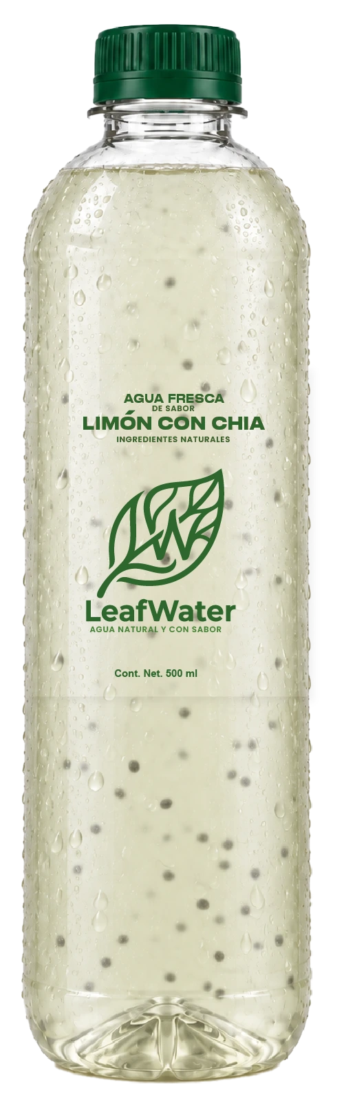 Botella Leaf Water sabor Limón Chía