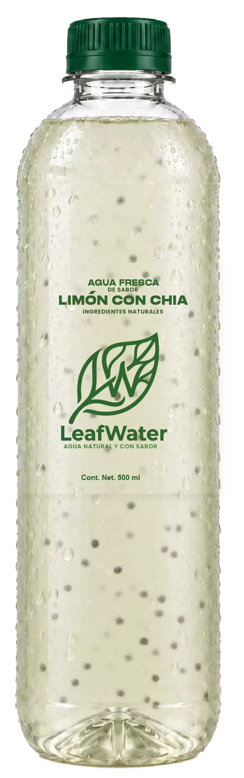 Agua Leaf Water sabor Limón Chía
